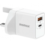 Momax UM56UKW ONEPLUG 25W Dual Output Fast Charger (White)